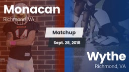 Matchup: Monacan  vs. Wythe  2018
