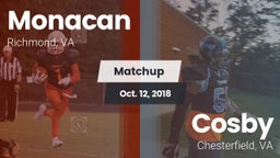 Matchup: Monacan  vs. Cosby  2018