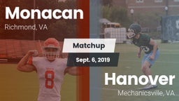 Matchup: Monacan  vs. Hanover  2019