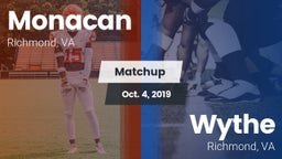 Matchup: Monacan  vs. Wythe  2019