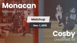 Matchup: Monacan  vs. Cosby  2019
