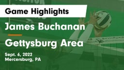 James Buchanan  vs Gettysburg Area  Game Highlights - Sept. 6, 2022