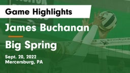 James Buchanan  vs Big Spring  Game Highlights - Sept. 20, 2022