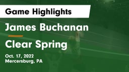 James Buchanan  vs Clear Spring  Game Highlights - Oct. 17, 2022