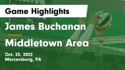 James Buchanan  vs Middletown Area  Game Highlights - Oct. 25, 2022