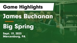 James Buchanan  vs Big Spring  Game Highlights - Sept. 19, 2023