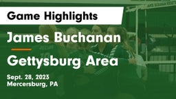 James Buchanan  vs Gettysburg Area  Game Highlights - Sept. 28, 2023