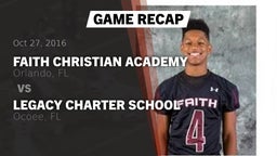 Recap: Faith Christian Academy vs. Legacy Charter School 2016