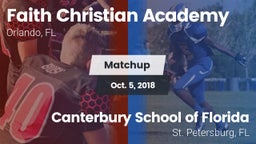 Matchup: Faith Christian vs. Canterbury School of Florida 2018