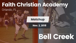 Matchup: Faith Christian vs. Bell Creek 2018