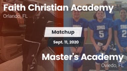 Matchup: Faith Christian vs. Master's Academy  2020