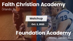 Matchup: Faith Christian vs. Foundation Academy  2020