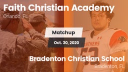 Matchup: Faith Christian vs. Bradenton Christian School 2020