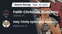 Recap: Faith Christian Academy vs. Holy Trinity Episcopal Academy 2022
