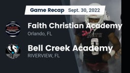 Recap: Faith Christian Academy vs. Bell Creek Academy 2022