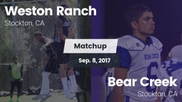 Matchup: Weston Ranch High vs. Bear Creek  2017