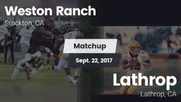 Matchup: Weston Ranch High vs. Lathrop  2017