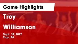 Troy  vs Williamson   Game Highlights - Sept. 10, 2022