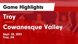 Troy  vs Cowanesque Valley Game Highlights - Sept. 20, 2022