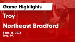 Troy  vs Northeast Bradford Game Highlights - Sept. 15, 2022