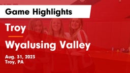 Troy  vs Wyalusing Valley  Game Highlights - Aug. 31, 2023