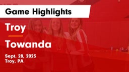 Troy  vs Towanda Game Highlights - Sept. 28, 2023