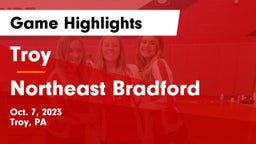 Troy  vs Northeast Bradford  Game Highlights - Oct. 7, 2023