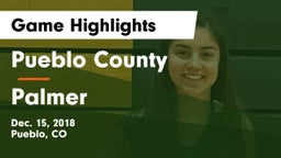 Pueblo County  vs Palmer  Game Highlights - Dec. 15, 2018