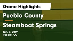 Pueblo County  vs Steamboat Springs  Game Highlights - Jan. 5, 2019