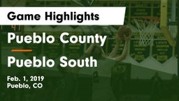 Pueblo County  vs Pueblo South  Game Highlights - Feb. 1, 2019