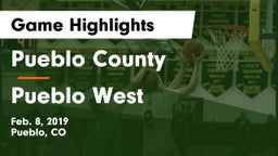 Pueblo County  vs Pueblo West  Game Highlights - Feb. 8, 2019