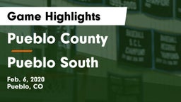 Pueblo County  vs Pueblo South  Game Highlights - Feb. 6, 2020