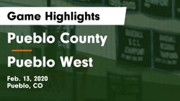 Pueblo County  vs Pueblo West  Game Highlights - Feb. 13, 2020