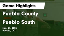 Pueblo County  vs Pueblo South  Game Highlights - Jan. 24, 2023