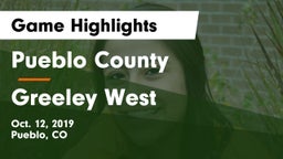 Pueblo County  vs Greeley West Game Highlights - Oct. 12, 2019