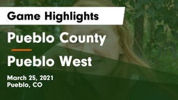 Pueblo County  vs Pueblo West  Game Highlights - March 25, 2021