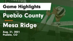Pueblo County  vs Mesa Ridge  Game Highlights - Aug. 31, 2021