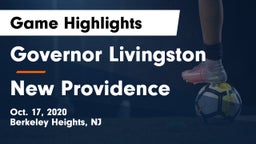Governor Livingston  vs New Providence  Game Highlights - Oct. 17, 2020