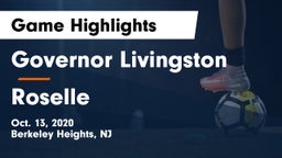 Governor Livingston  vs Roselle  Game Highlights - Oct. 13, 2020