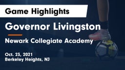 Governor Livingston  vs Newark Collegiate Academy  Game Highlights - Oct. 23, 2021
