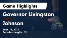 Governor Livingston  vs Johnson  Game Highlights - Sept. 12, 2022