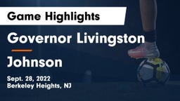 Governor Livingston  vs Johnson  Game Highlights - Sept. 28, 2022