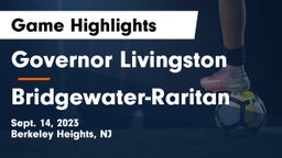 Governor Livingston  vs Bridgewater-Raritan  Game Highlights - Sept. 14, 2023