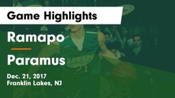 Ramapo  vs Paramus  Game Highlights - Dec. 21, 2017