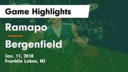 Ramapo  vs Bergenfield Game Highlights - Jan. 11, 2018