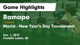 Ramapo  vs Marist - New Year's Day Tournament Game Highlights - Jan. 1, 2019