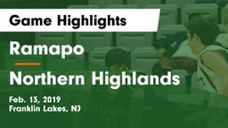 Ramapo  vs Northern Highlands Game Highlights - Feb. 13, 2019