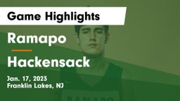 Ramapo  vs Hackensack  Game Highlights - Jan. 17, 2023