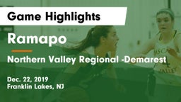 Ramapo  vs Northern Valley Regional -Demarest Game Highlights - Dec. 22, 2019