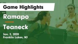 Ramapo  vs Teaneck  Game Highlights - Jan. 2, 2020